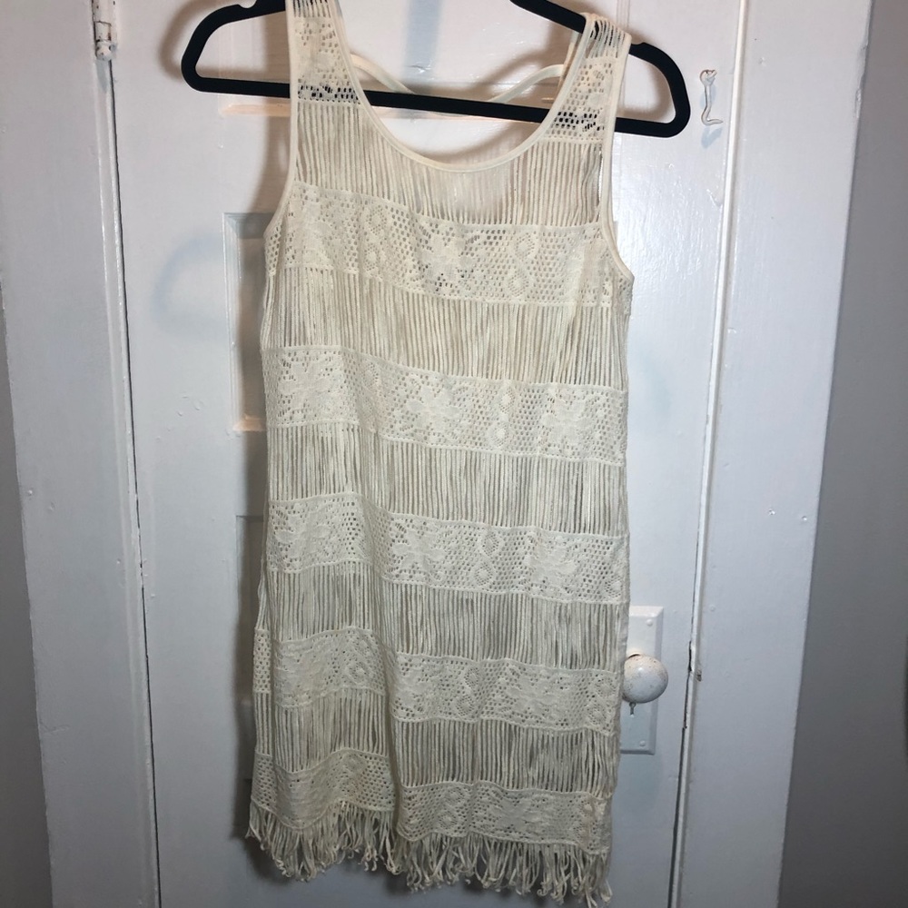 American Eagle White Swimsuit Coverup